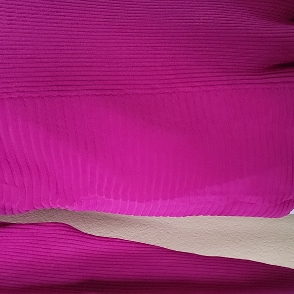 INC Ribbed Knit V Neck Long Sleeve Sweater Top Raspberry Pink size XXL NWOT - Picture 4 of 10